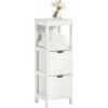 SoBuy Mobile Bagno Colonna Mobiletto Bagno Salvaspazio Grigio L30P30A90 Cm Bianco FRG127-W -Villeroyit Negozio 7330496 1