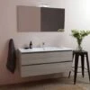MOBILE BAGNO SOSPESO CON LAVABO INTEGRATO E SPECCHIO 120 CM BERLIN -Villeroyit Negozio 7505779 1