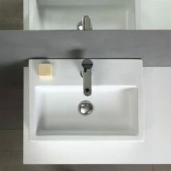 MOBILE BAGNO SOSPESO 120 CM CON DOPPIO LAVABO E ANTE VALENTINA -Villeroyit Negozio 7728743 4