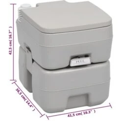 Set Toilette Portatile Campeggio Supporto Lavamani Tanica Acqua VidaXL -Villeroyit Negozio 78411821 3