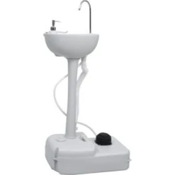 Set Toilette Portatile Campeggio Supporto Lavamani Tanica Acqua VidaXL -Villeroyit Negozio 78411821 5