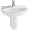 Vitra Lavabo 60 Cm Con Semicolonna In Ceramica - Serie Normus -Villeroyit Negozio 79857243 1