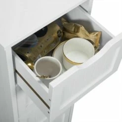 WOLTU Mensole Bagno Portaoggetti Comodino Organizzatore Mobiletto Con 4 Cassetti -Villeroyit Negozio 80878919 3