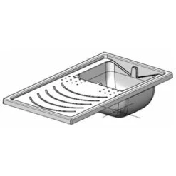 Lavatoio Coprilavatrice Con Mobile In PVC Colore Bianco 109x60 Cm Mod. Silvestro -Villeroyit Negozio 83906983 4