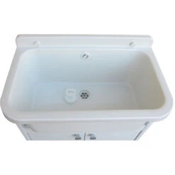 Mobile Lavatoio Salvaspazio In PVC Colore Bianco 55x35 Cm Mod. Adele -Villeroyit Negozio 83907041 4