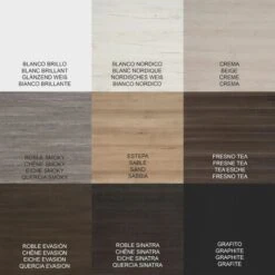 Set Da Bagno Sospeso Firenze Cassetti - 8 Colori Diversi - 14 Misure - Include Mobile, Lavabo E Specchio - Rovere Sinatra 60x35Cm -Villeroyit Negozio 86741135 3