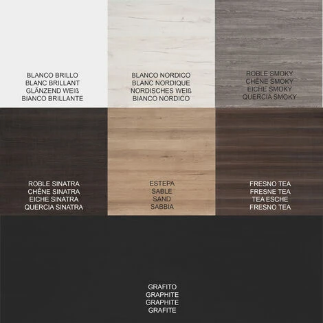 Set Da Bagno NEBARI Con Gambe - 7 Colori Diversi - 15 Misure - 2 Ante O Un Cassetto A Scelta - Include Mobile, Lavabo E Specchio Rovere Sinatra 100x40Cm 4 Set Da Bagno NEBARI Con Gambe - 7 Colori Diversi - 15 Misure - 2 Ante O Un Cassetto A Scelta - Include Mobile, Lavabo E Specchio Rovere Sinatra 100x40Cm - immagine 2