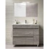 Set Da Bagno Caprera 2 Cassetti E Una Porta - 7 Colori Diversi - 15 Misure - Include Mobile, Lavabo E Specchio - Rovere Smoky 80x40Cm -Villeroyit Negozio 86741183 1