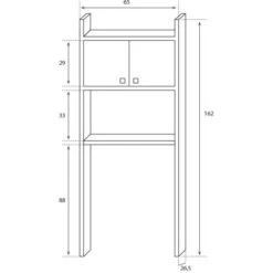 Mobile Coprilavatrice Salvaspazio Armadietto 2 Ante Marsala 5016P Negrari -Villeroyit Negozio 88015540 4