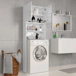 Mobili Lavatrice Armadietto - Mobili Bagno Bianco Lucido 64x25,5x190 Cm 9 Mobili Lavatrice Armadietto - Mobili Bagno Bianco Lucido 64x25,5x190 Cm -Villeroyit Negozio 90446303 3