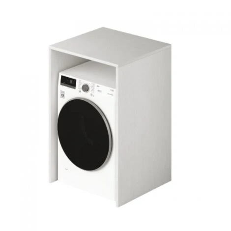 Mobile Mobiletto Coprilavatrice/Asciugatrice In Legno Bagno Lavanderia 105x71x65 - Tipo Mobile: Copriasciugatrice - Colori: Bianco 5 Mobile Mobiletto Coprilavatrice/Asciugatrice In Legno Bagno Lavanderia 105x71x65 - Tipo Mobile: Copriasciugatrice - Colori: Bianco - immagine 3