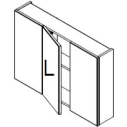 Pensile Bagno Bianco Con 3 Ante Specchio Solo3 -Villeroyit Negozio 92746574 4