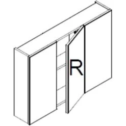 Pensile Bagno Bianco Con 3 Ante Specchio Solo3 -Villeroyit Negozio 92746574 5