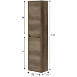 Colonna Bagno Sospesa 2 Ante Colore Nordik Colore -Villeroyit Negozio 9333663 3