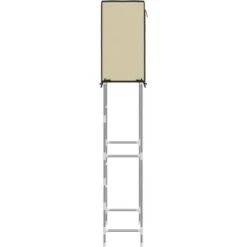 Nova Rastrelliera Da Lavatrice Con 2 Ripiani E Copertura Vari Colori 56x30x170 Cm Colore: Crema -Villeroyit Negozio 94026438 4