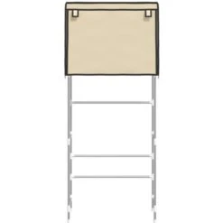 Nova Rastrelliera Da Lavatrice Con 2 Ripiani E Copertura Vari Colori 71x29x170cm Colore: Crema -Villeroyit Negozio 94027122 3