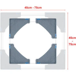 Nova Carrello Con Base Regolabile Per Elettrodomestici Con Rotelle E Piedini Grigio -Villeroyit Negozio 94577239 3