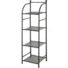 Scaffale Bagno H 116 In Metallo Design Nero Con Quattro Ripiani -Villeroyit Negozio 94604821 1