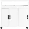 SoBuy Organizer Bagno Mobile Bagno Salvaspazio Portarotolo Bianco BZR02-W -Villeroyit Negozio 9490764 1