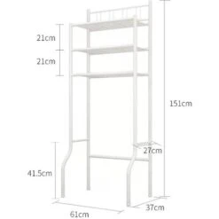 Mobile WC - Mensola Bagno 3 File Bianco - Mensola Wc - Mobile Wc - Colonna Wc -Villeroyit Negozio 95548430 4