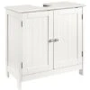 Mobile Bagno Sotto Lavabo Legno MDF Armadietto Mobiletto 2 Ante 60x30 Cm Bianco -Villeroyit Negozio 96110679 1