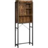 VASAGLE Scaffale Sopra Toilette, Scaffale Da Bagno, Per Lavatrice, Con Scomparti, Struttura In Acciaio, Montaggio Facile, Industriale, 64 X 24 X 171 Cm, Marrone Vintage E Nero Da SONGMICS -Villeroyit Negozio 96923290 1