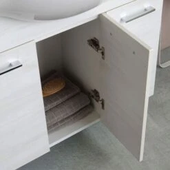 MOBILE BAGNO A TERRA 85 CM QUERCIA BIANCO EFFETTO LEGNO RIMINI -Villeroyit Negozio 96932569 4