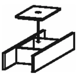 Divisorio Interno Montabile A Posteriori Duravit Con Copertura, Nero Diamante, Per Mobiletti Lavabo E Mobiletti Lavabo A Consolle - UV984600000 -Villeroyit Negozio 97064138 3